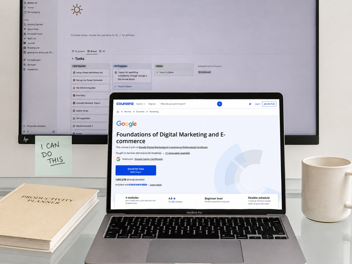 digital marketing & e-commerce certificate — sponsored by the female factor and google